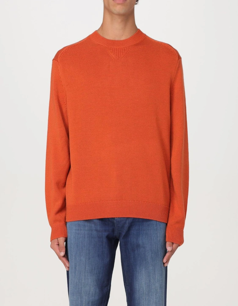 Ribbed Knit Crewneck Sweater