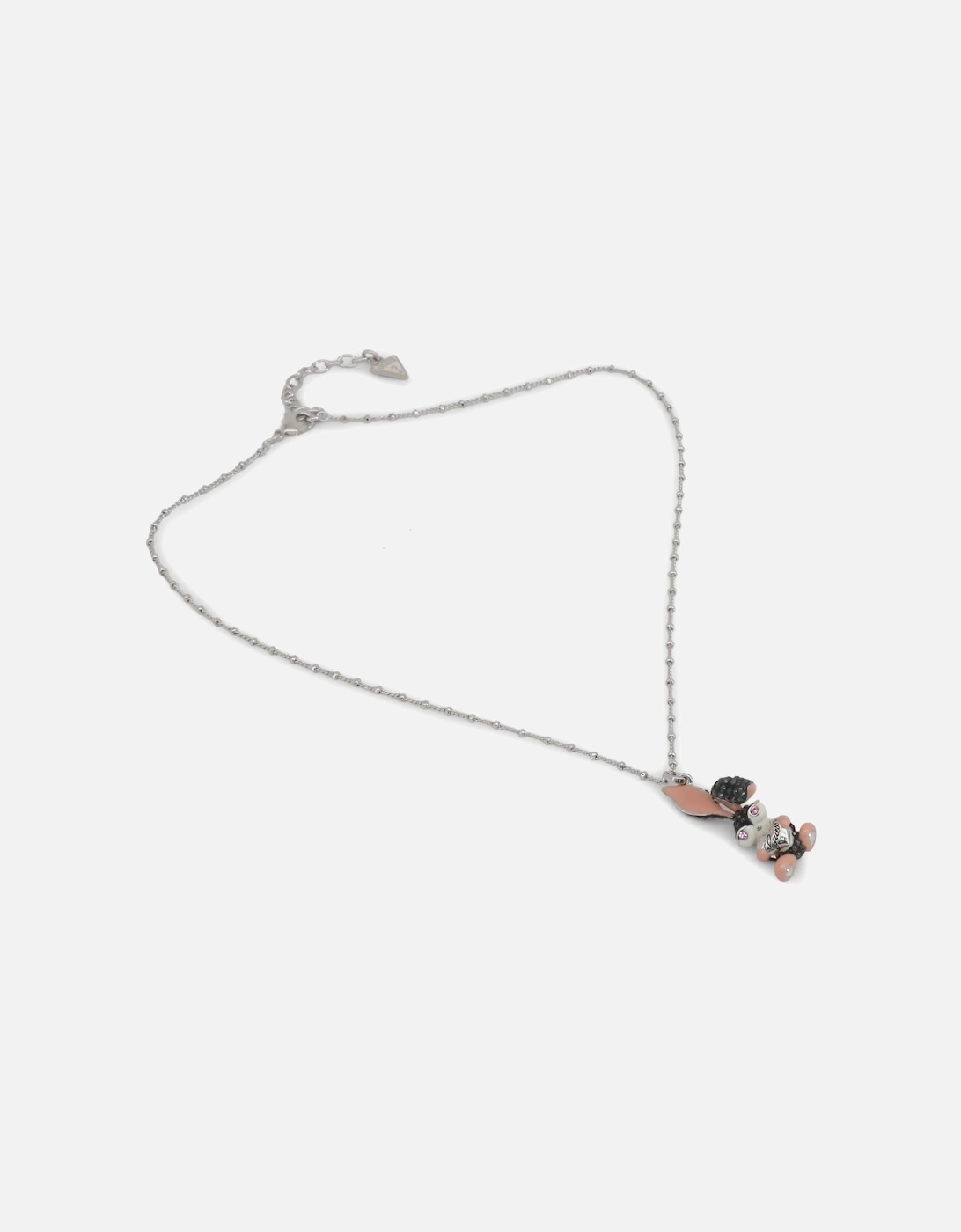 Bunny Charm Necklace Silvertone, 2 of 1