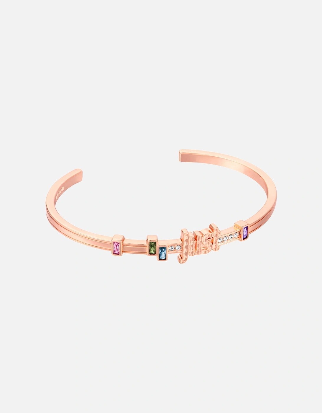 Rose Gold Cuff Bracelet with Cubic Zirconia, 2 of 1