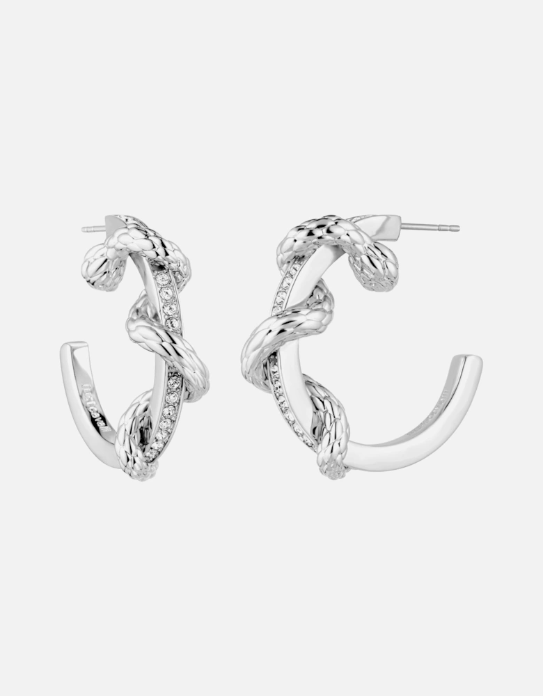 Twisted Rope Hoop Earrings