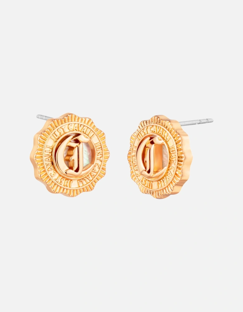 JC Logo Stud Earrings