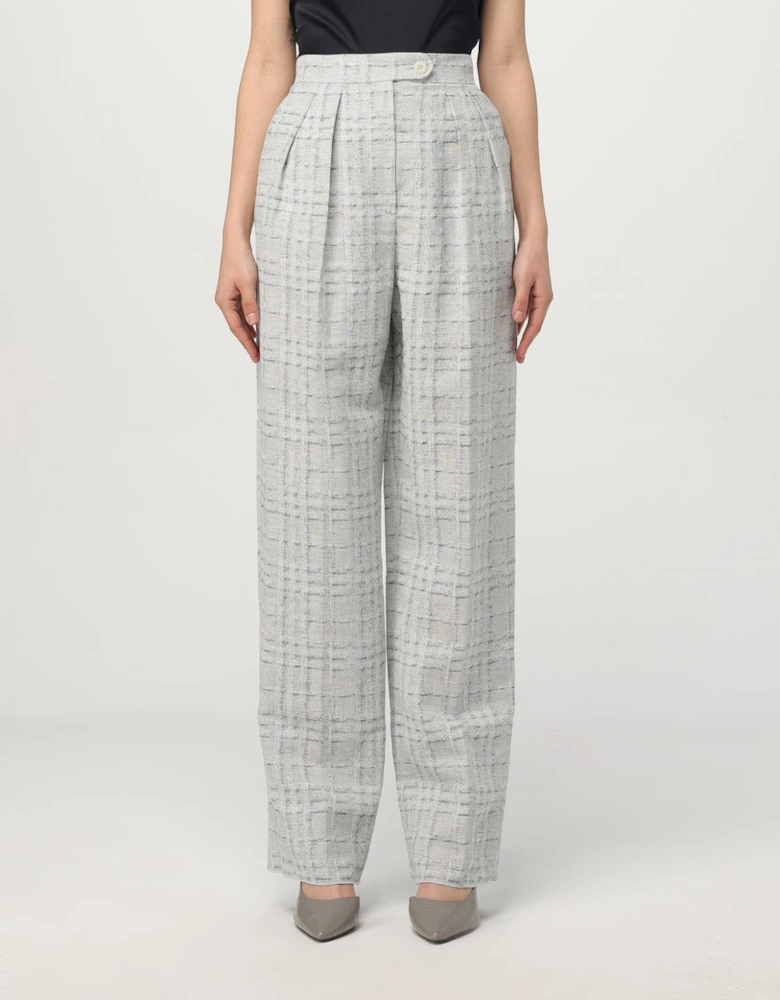 Pleated Wide Leg Trousers