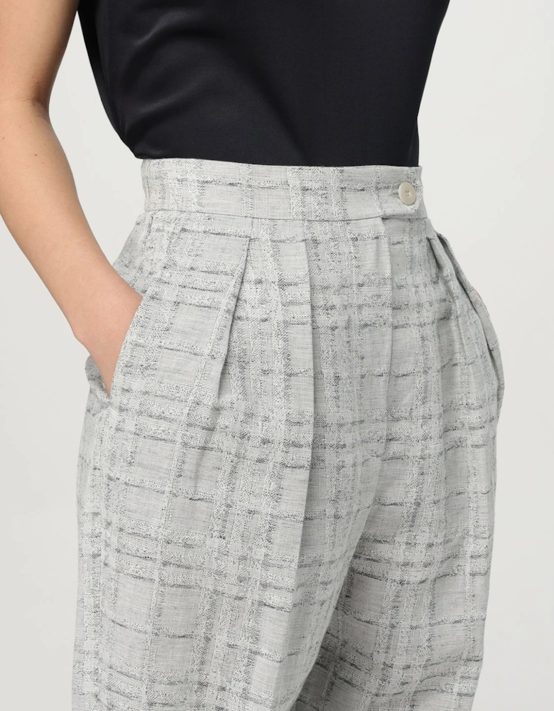 Pleated Wide Leg Trousers