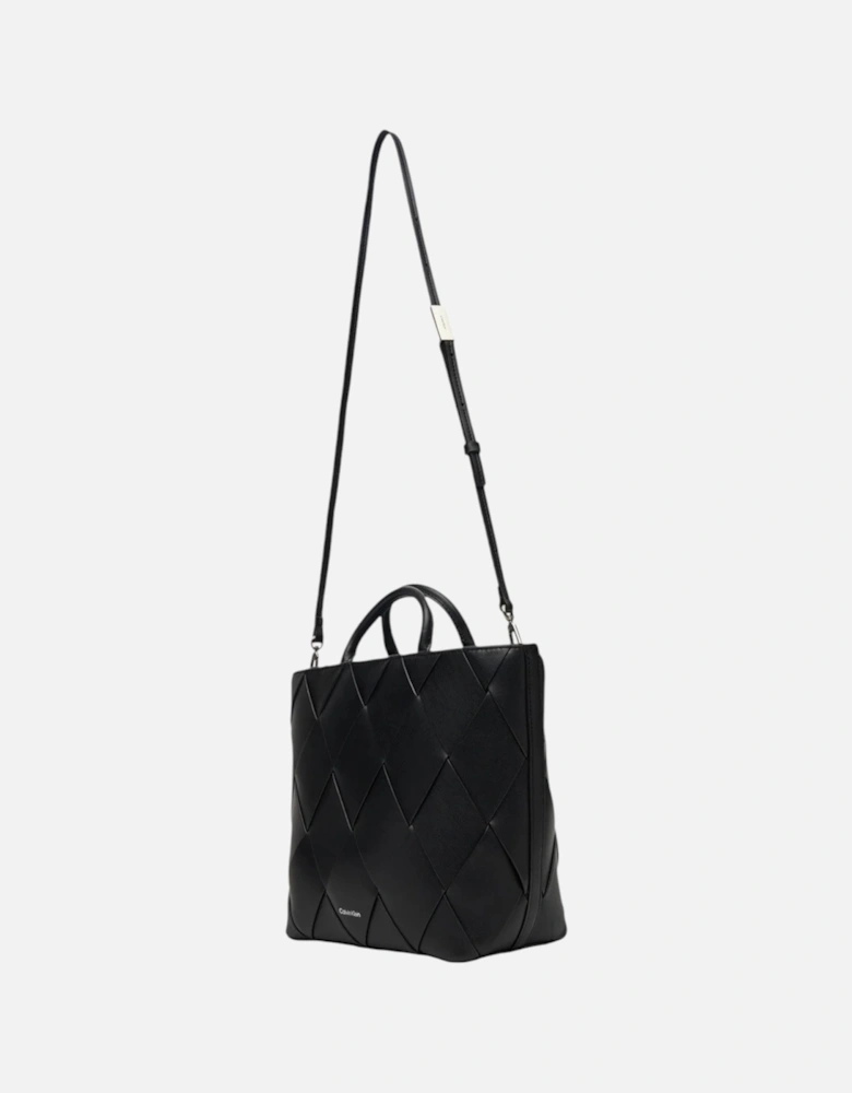 Woven Structured Tote Bag