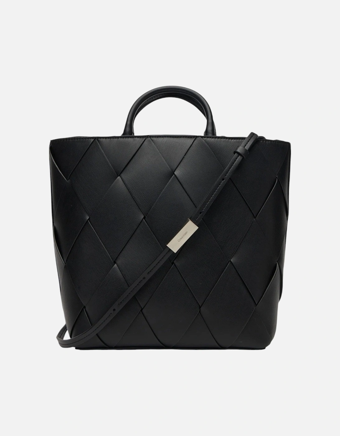 Woven Structured Tote Bag