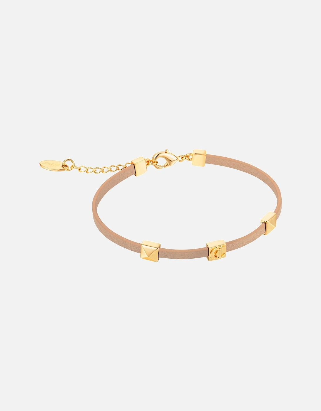 Leather Bracelet Gold Accents, 2 of 1