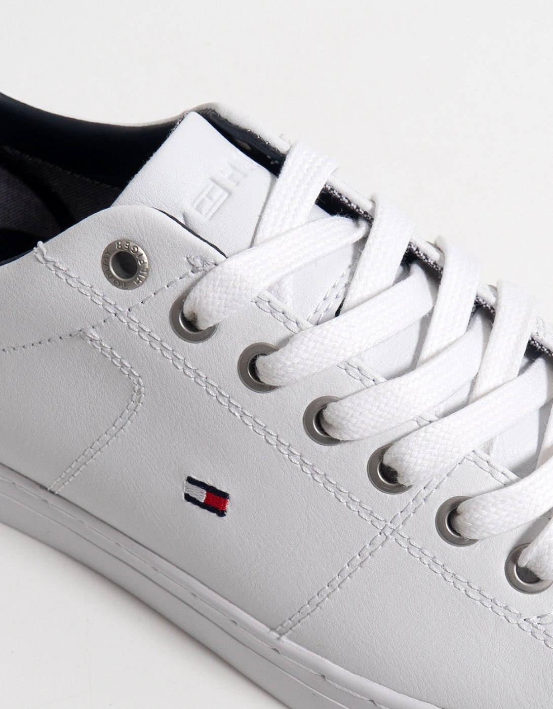 Leather Slip-On Lace-Up Sneakers