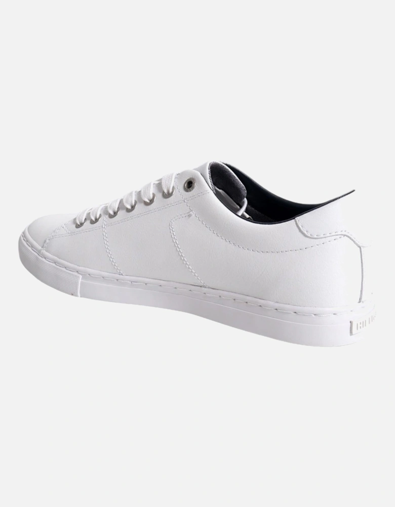 Leather Slip-On Lace-Up Sneakers