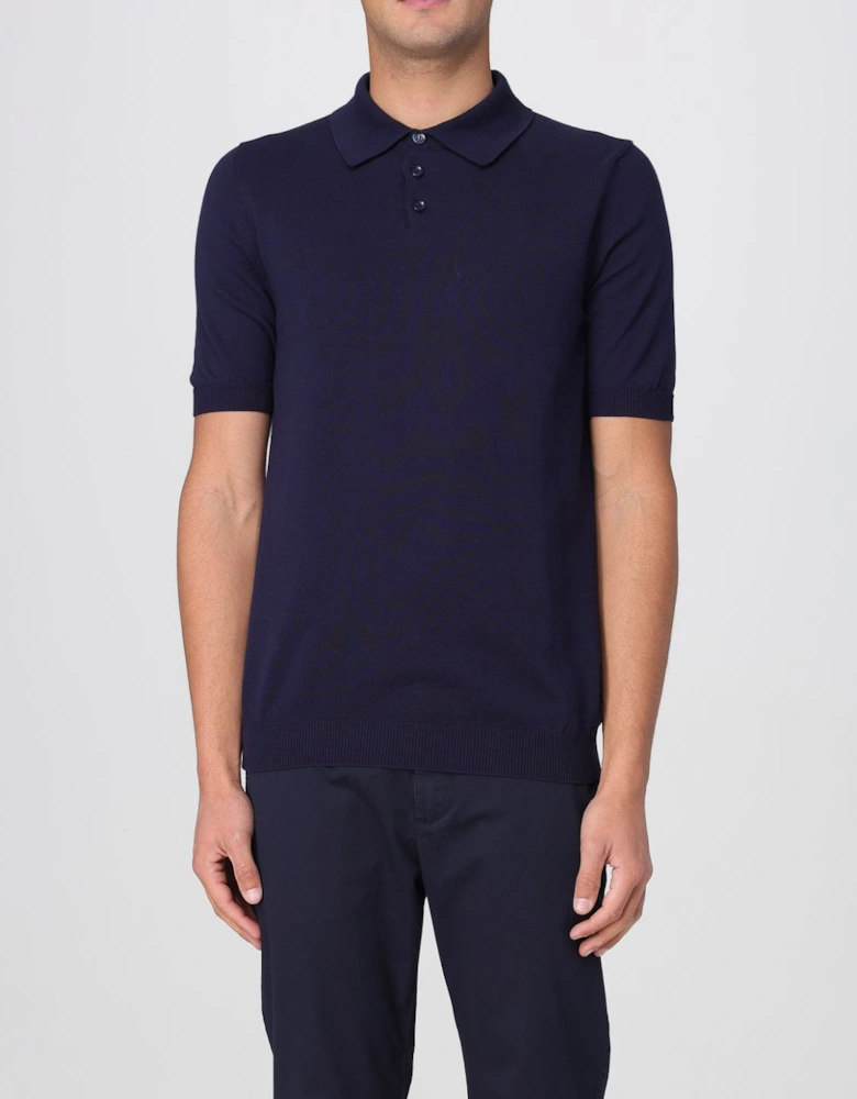 Knitted Polo Shirt Short Sleeves
