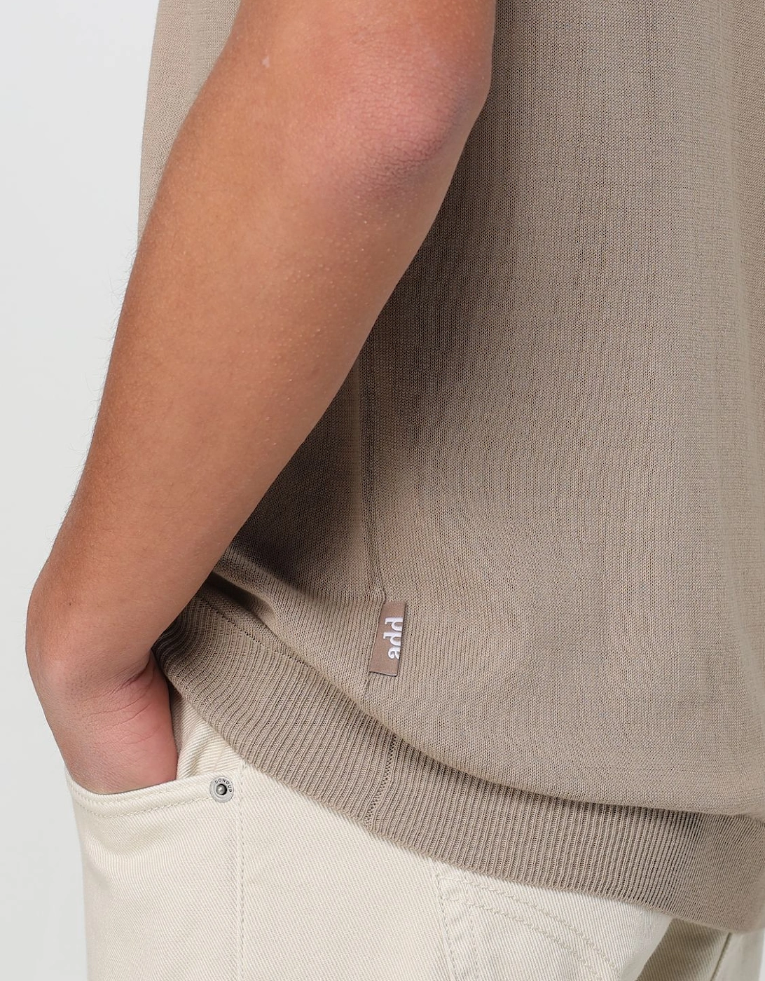 Knitted Polo Shirt Short Sleeves