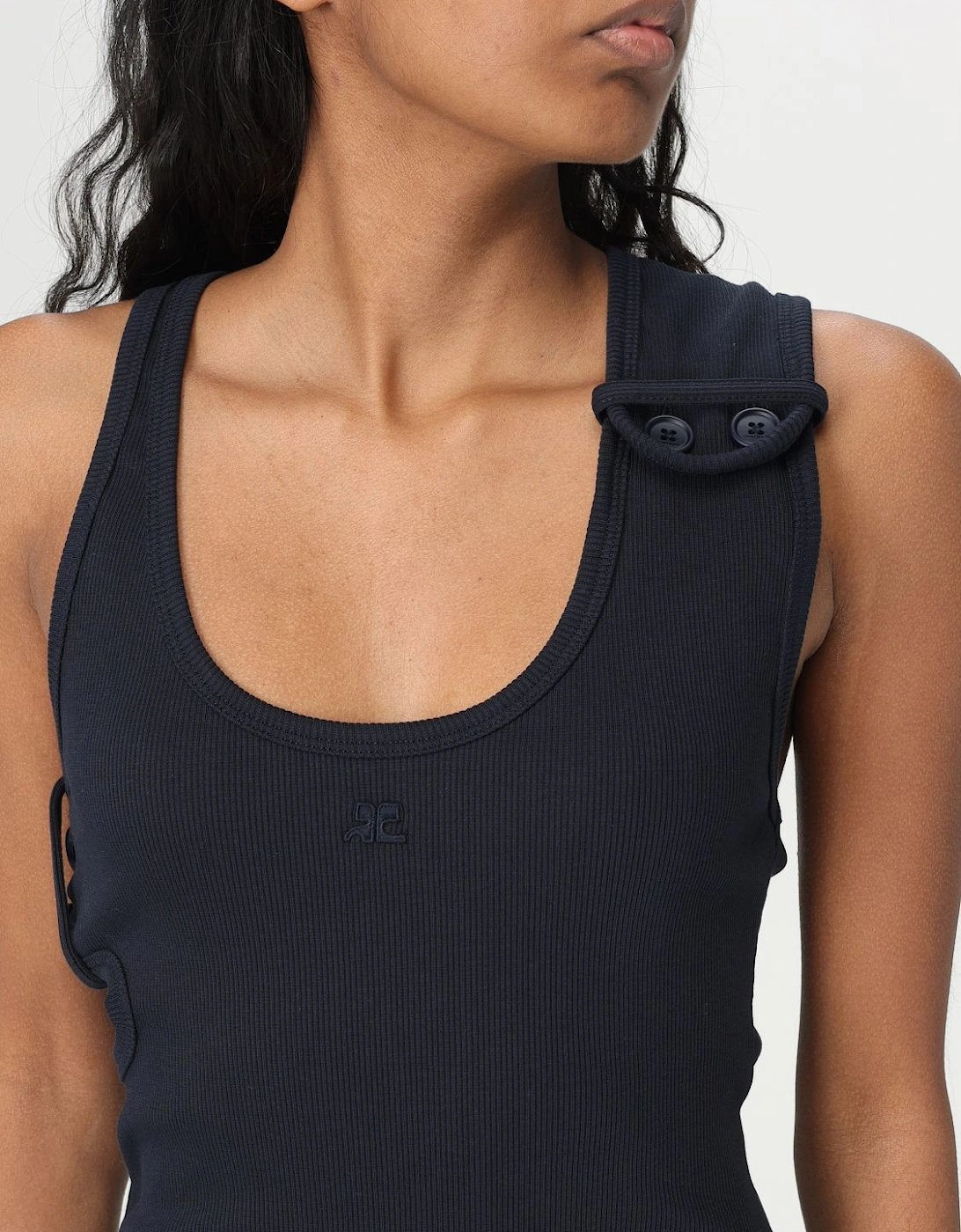 Rib Knit Mini Dress CutOuts