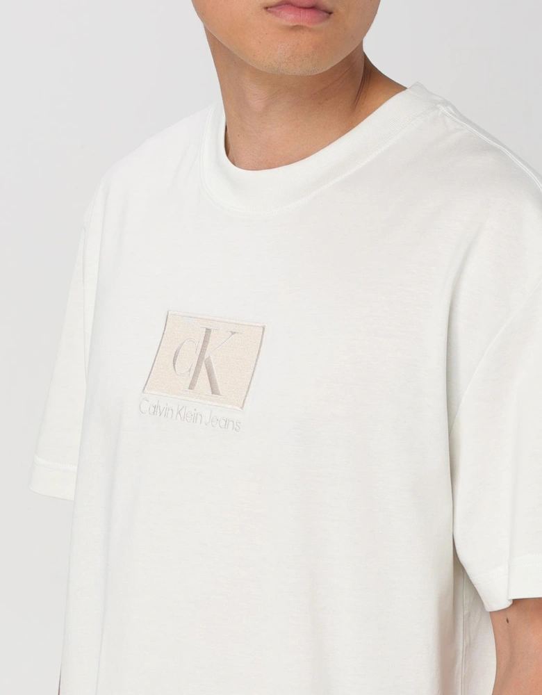 Boxy TShirt Embroidered Logo