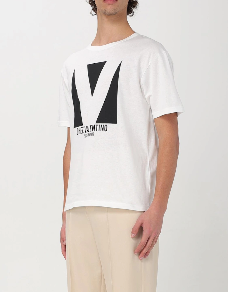 Graphic Tee VLogo Print