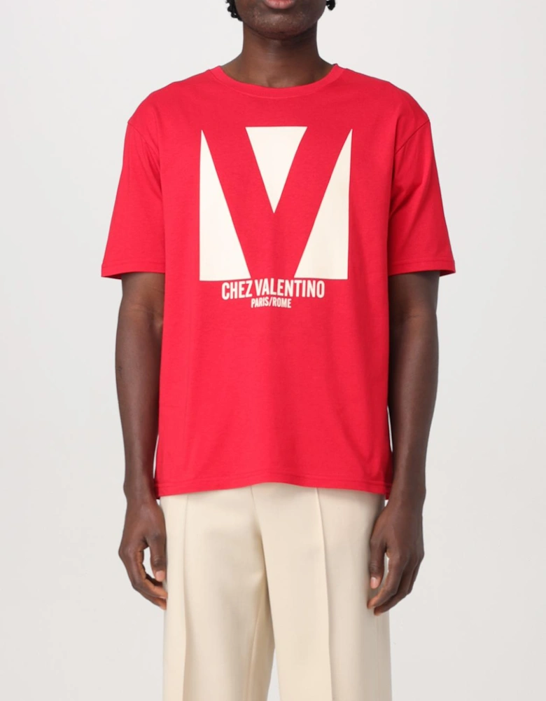 Graphic Tee VLogo Print