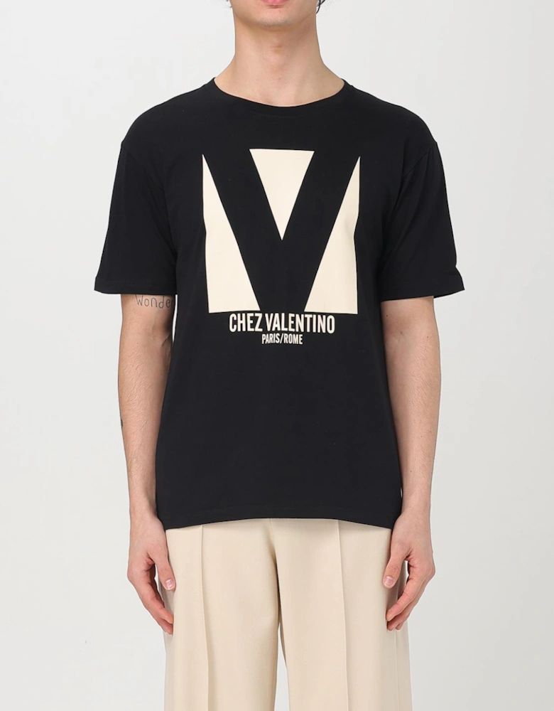 Graphic Tee VLogo Print