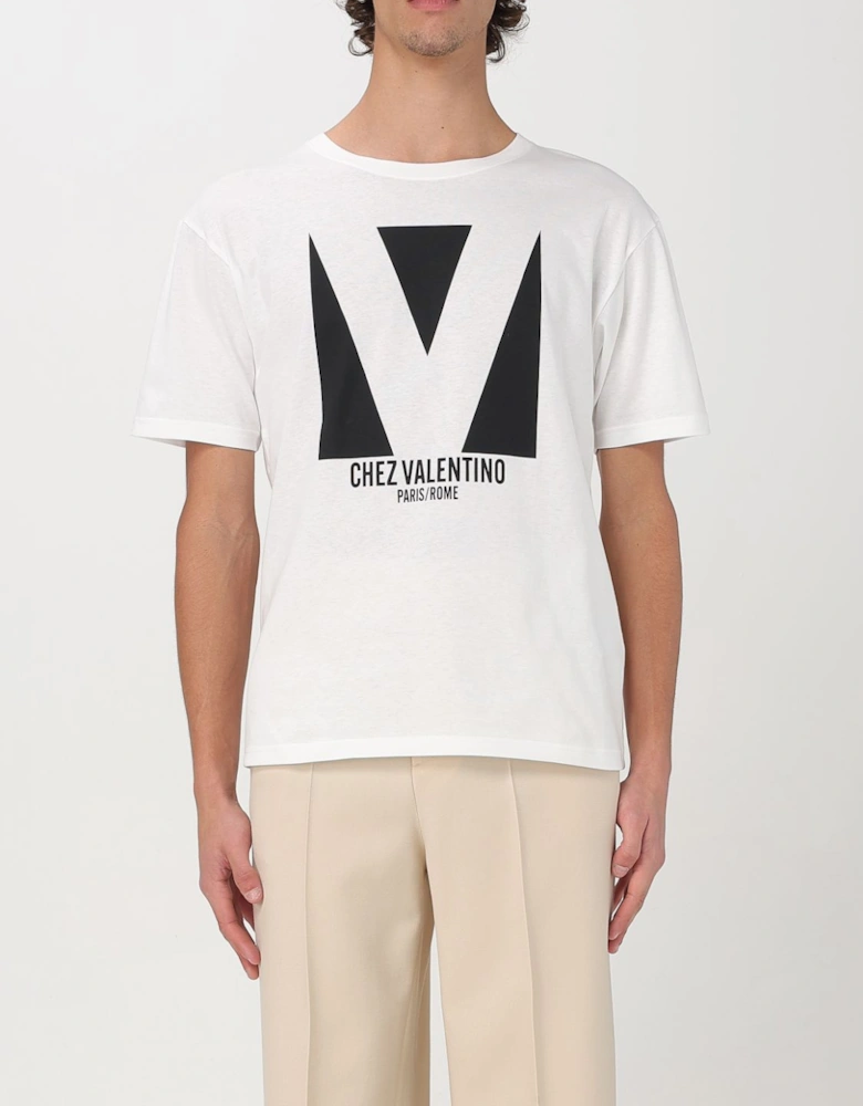 Graphic Tee VLogo Print