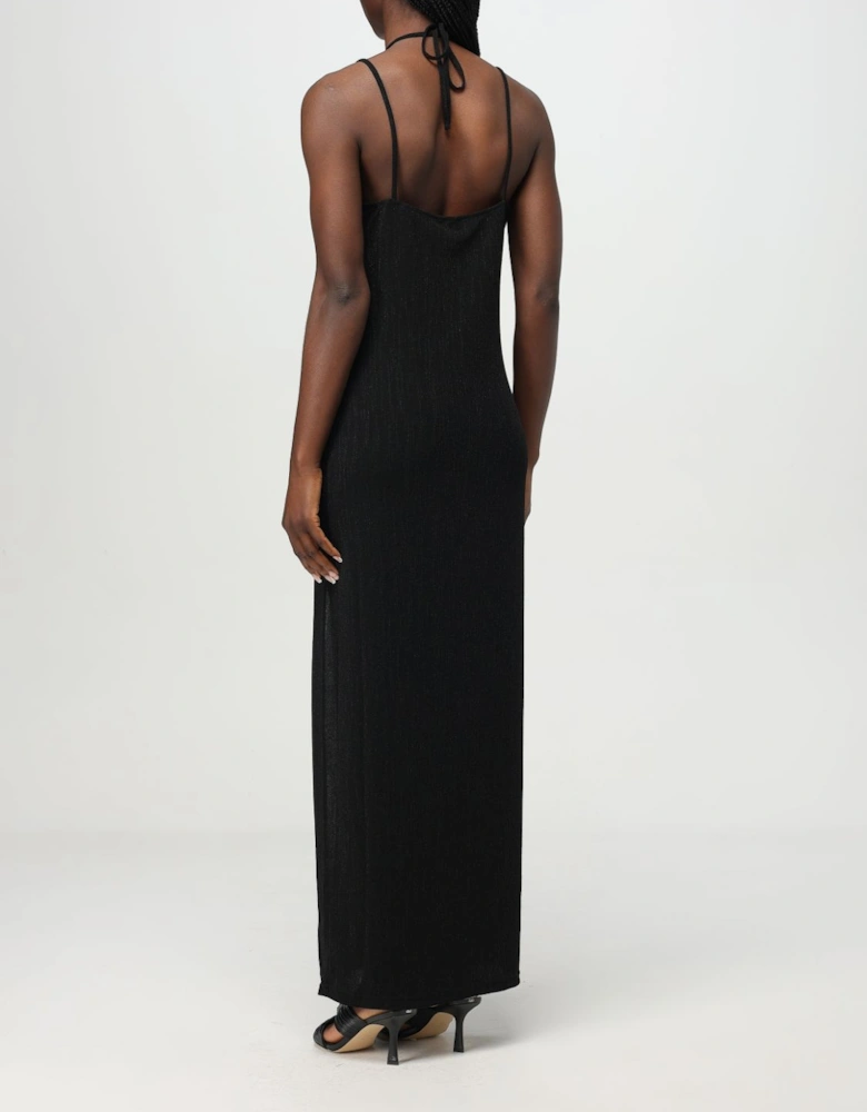 Metallic Knit Maxi Dress