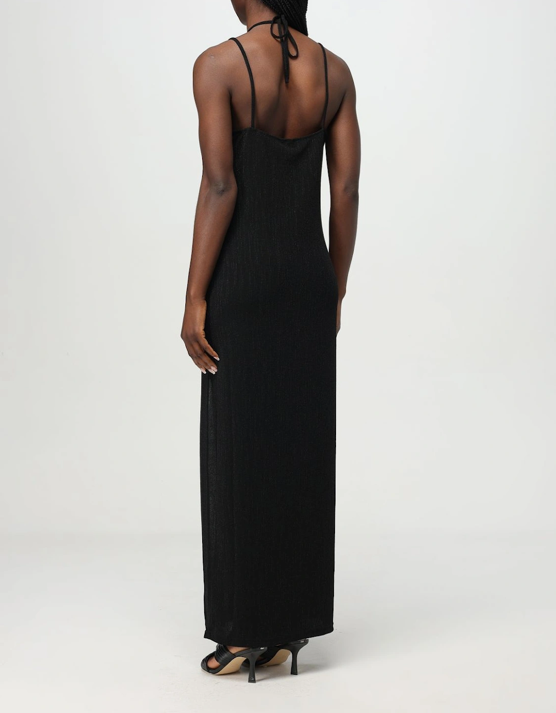 Metallic Knit Maxi Dress