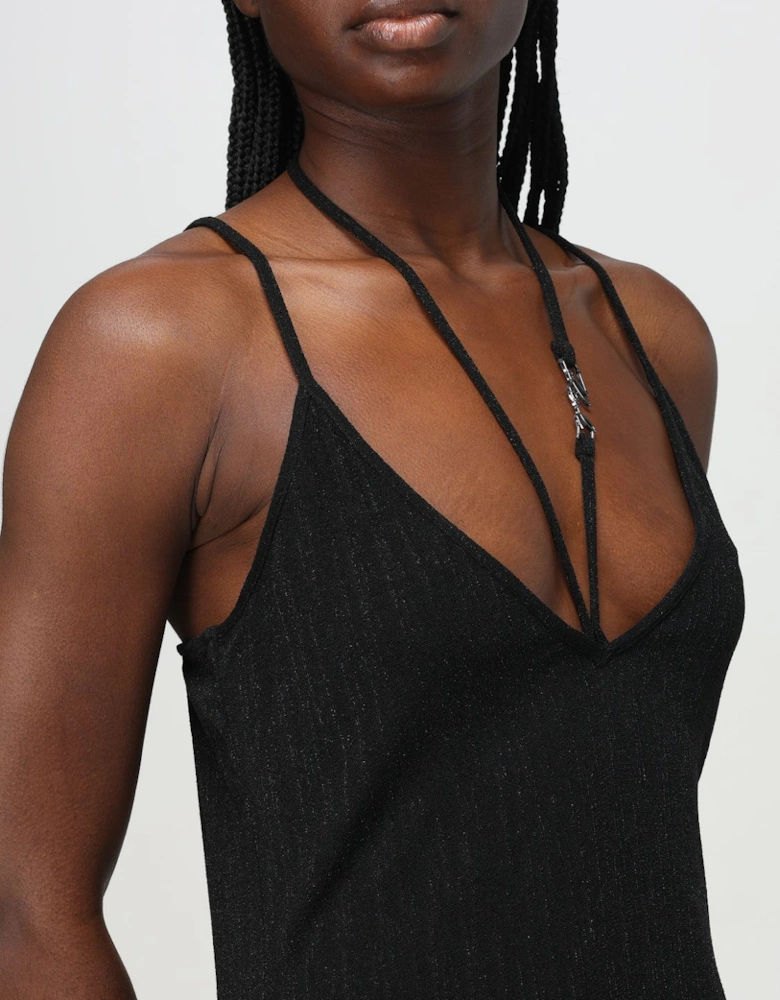 Metallic Knit Maxi Dress
