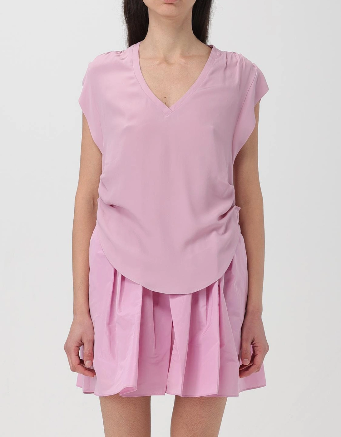 Pleated Skirt and VNeck Top Set, 7 of 6