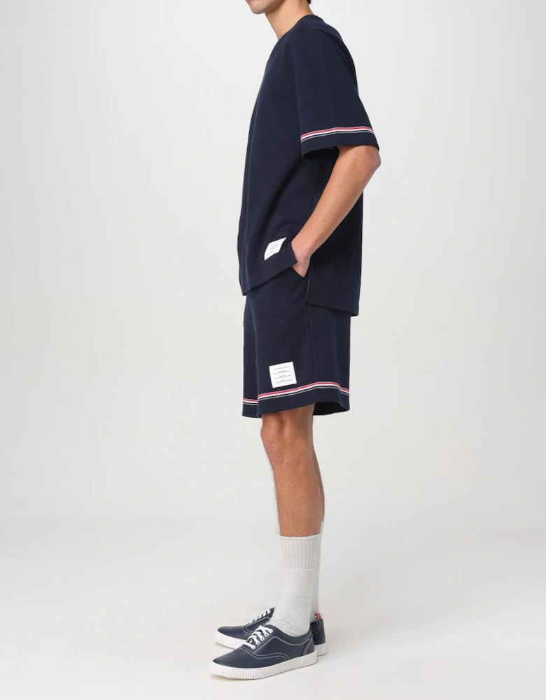 TriColor Stripe Short Set