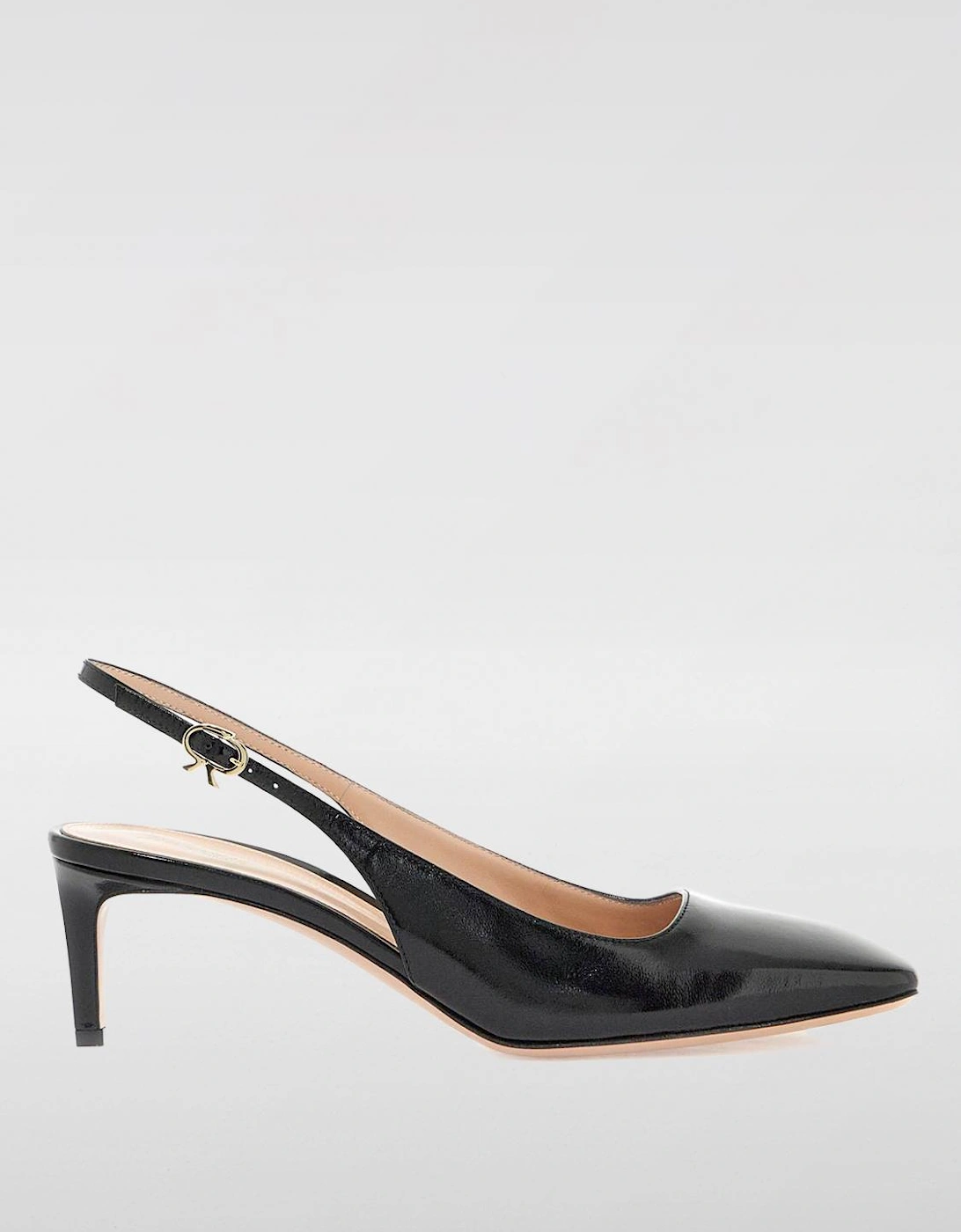 Plexi Slingback Pump Leopard Print Mid Heel