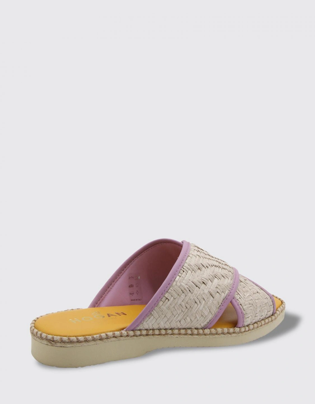Raffia CrossStrap Summer Slides