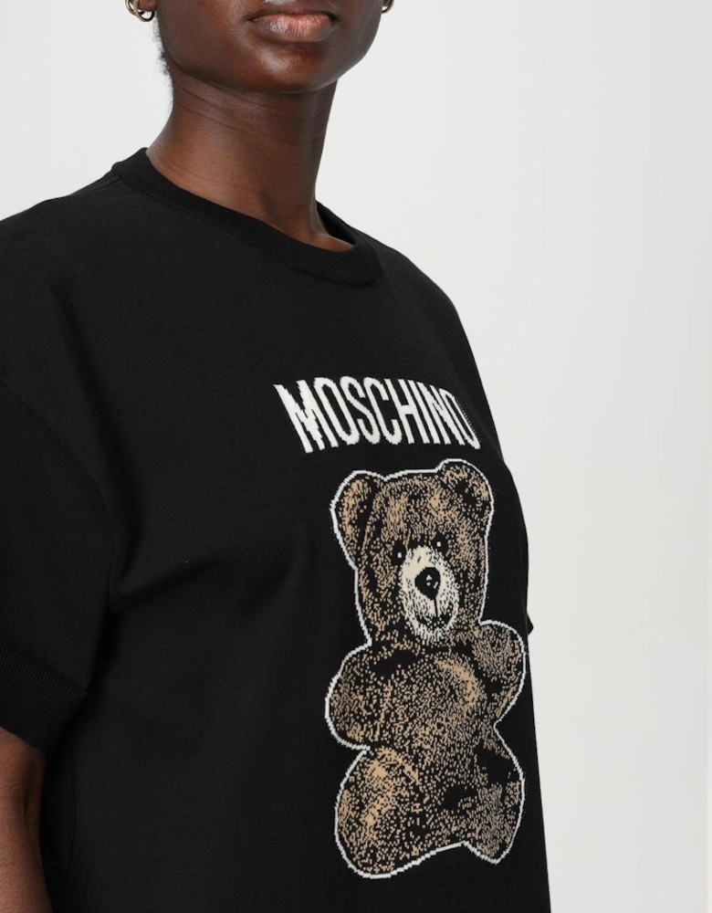 Teddy Bear Appliqu TShirt Dress