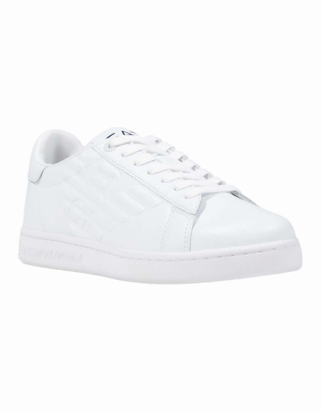 Lace-Up Leather Sneakers with Rubber Sole