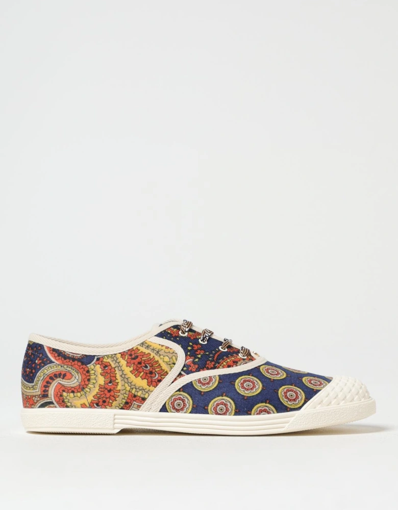 Paisley Print Canvas Sneakers