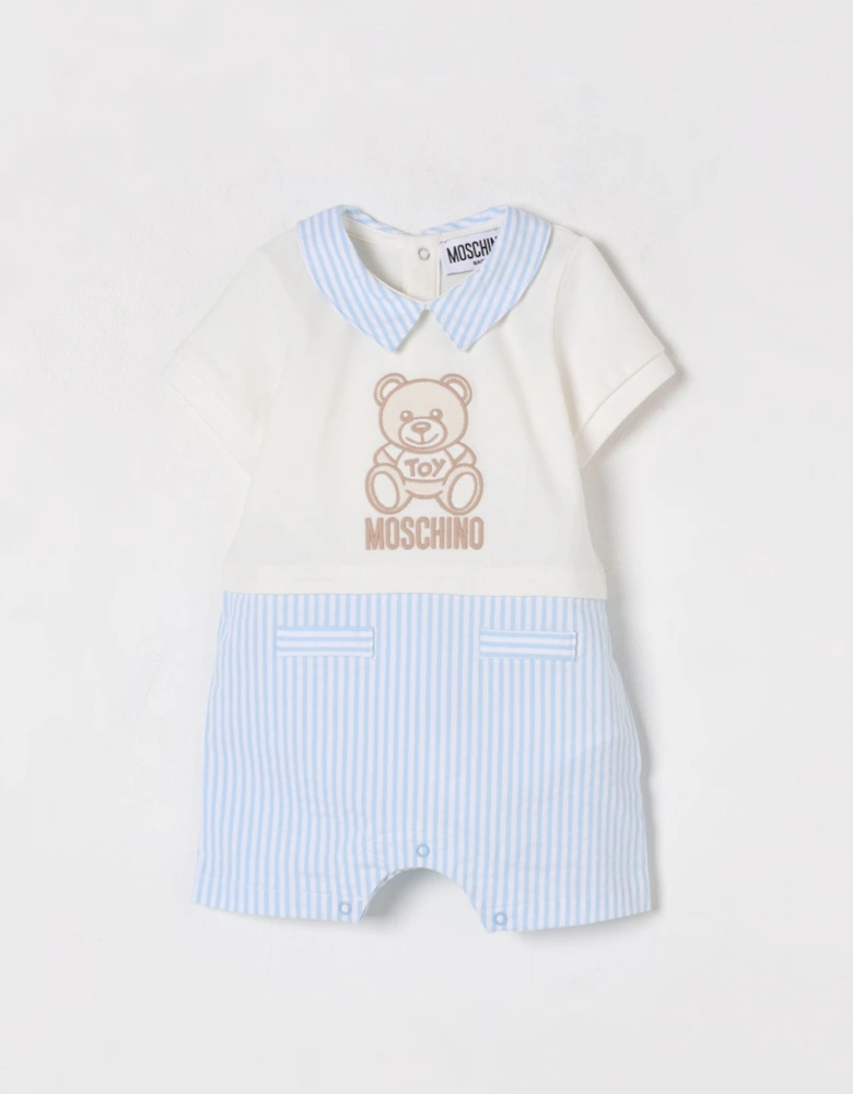 Baby Romper Teddy Bear Embroidery