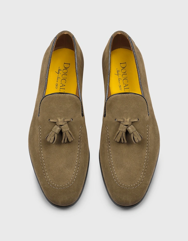 Tassel Loafers Suede Leather Casual