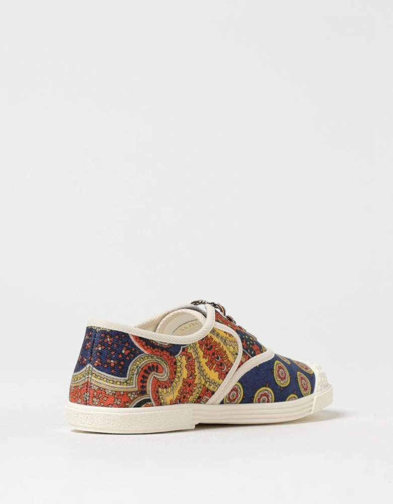 Paisley Print Canvas Sneakers