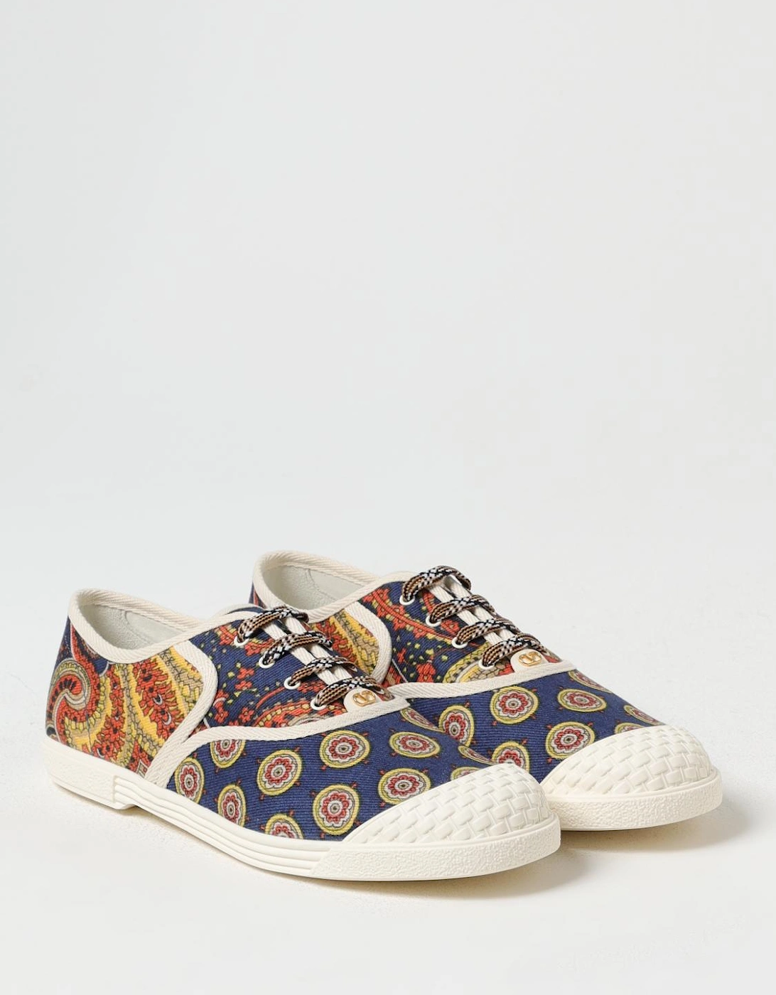Paisley Print Canvas Sneakers