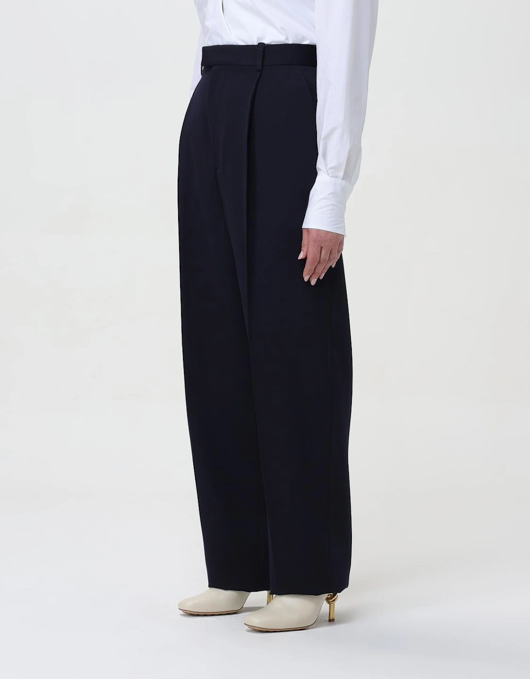 HighWaisted Wool Trousers