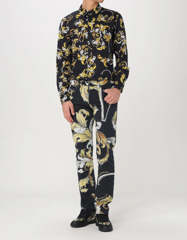 Baroque Print LongSleeve Shirt