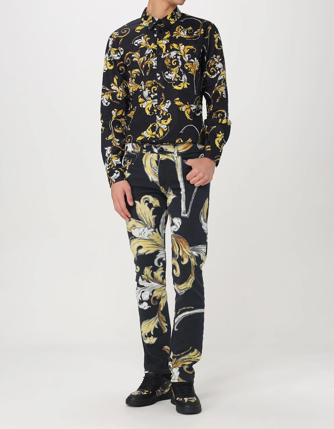 Baroque Print LongSleeve Shirt