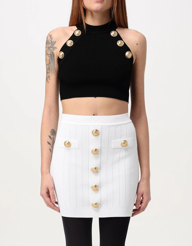 Knit Halter Top Mini Skirt Set