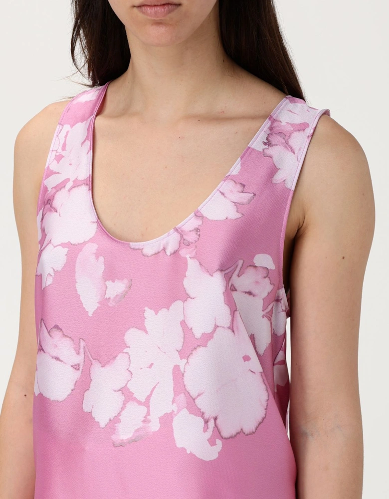 Floral Print Sleeveless Top