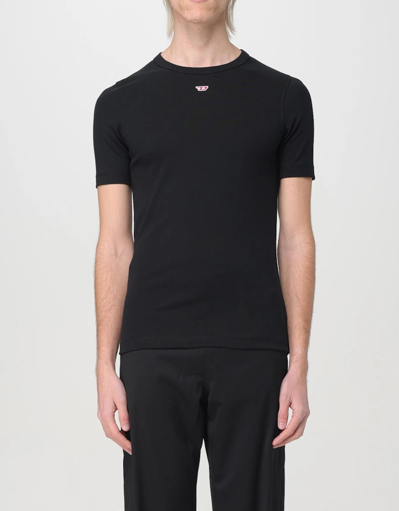 Ribbed Crew Neck Short Sleeve Top