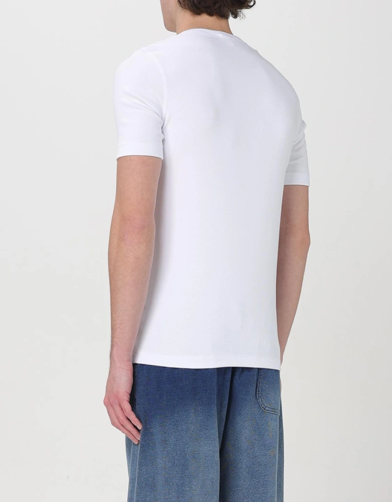 Ribbed Crew Neck Short Sleeve Top