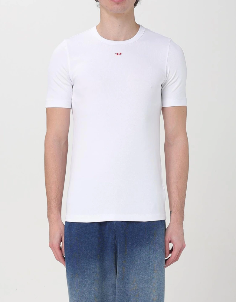Ribbed Crew Neck Short Sleeve Top