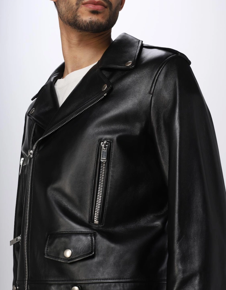 Classic Leather Moto Jacket