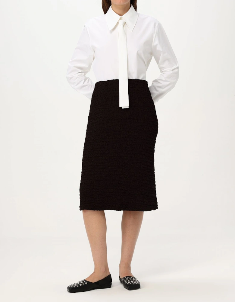 Poplin Shirt SelfTie Neck Detail