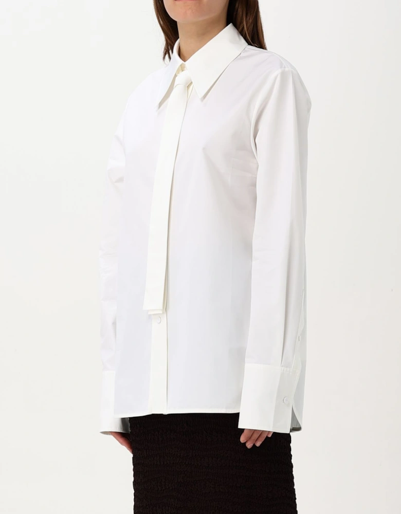 Poplin Shirt SelfTie Neck Detail