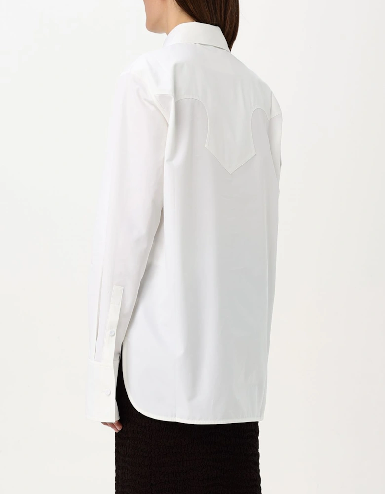 Poplin Shirt SelfTie Neck Detail