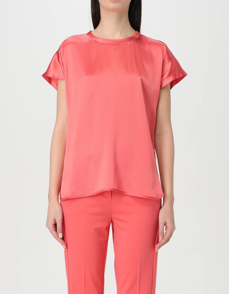 Silk Short Sleeve Blouse