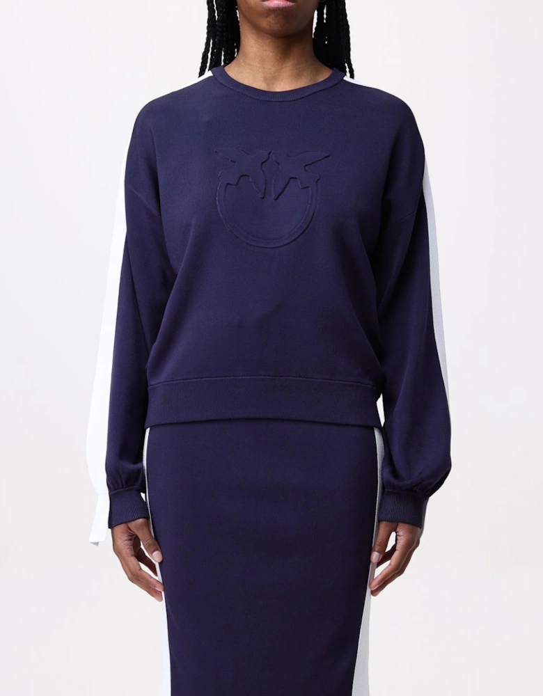 Embossed Logo Pullover Sweater