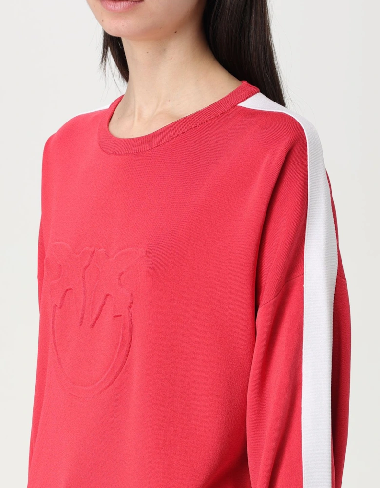 Embossed Logo Pullover Sweater