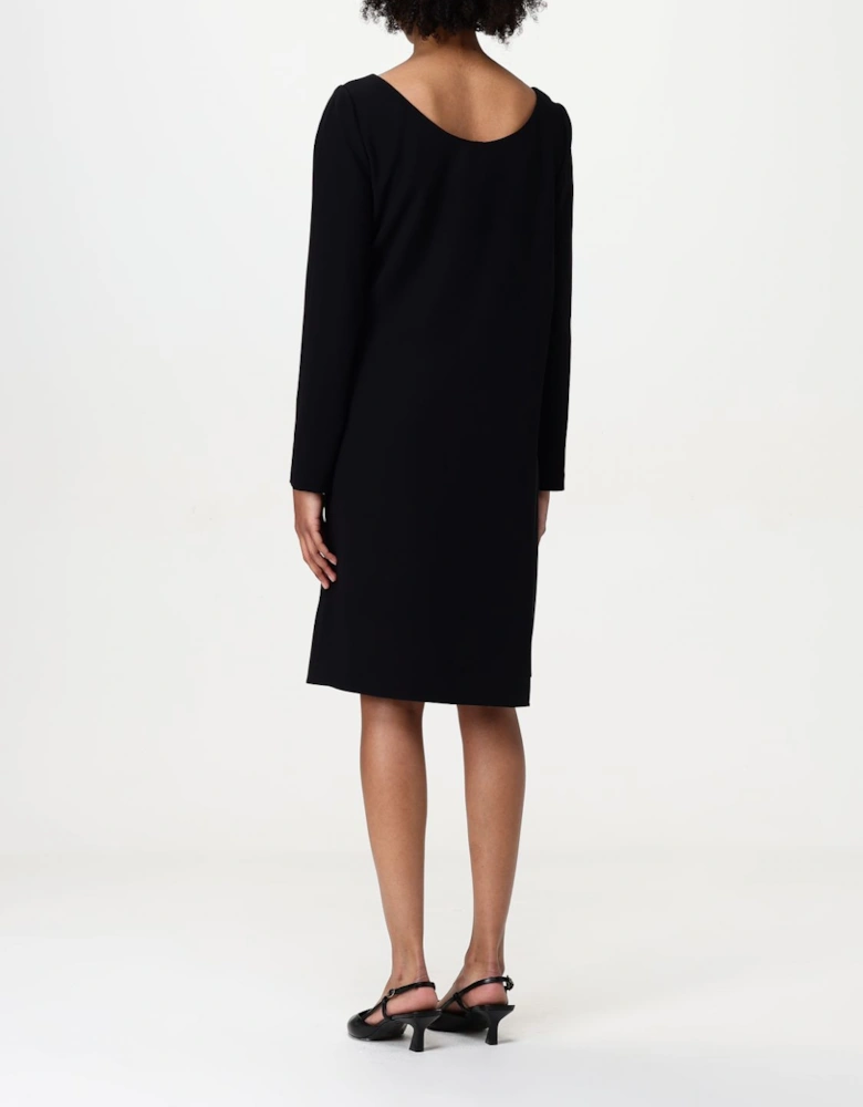Asymmetrical Drape Sheath Dress